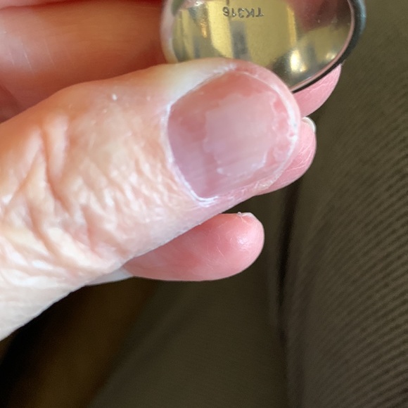 Stainless Steel Decorative Edge Wide Band ring size 9 - Picture 9 of 10